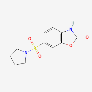 6-(1-pyrrolidinylsulfonyl)-1,3-benzoxazol-2(3H)-one