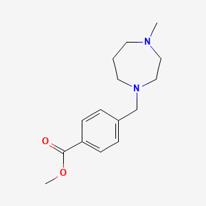 molecular formula C15H22N2O2 B5194772 methyl 4-[(4-methyl-1,4-diazepan-1-yl)methyl]benzoate 
