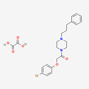 molecular formula C23H27BrN2O6 B5194886 1-[(4-bromophenoxy)acetyl]-4-(3-phenylpropyl)piperazine oxalate 