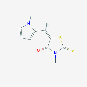 3-methyl-5-(1H-pyrrol-2-ylmethylene)-2-thioxo-1,3-thiazolidin-4-one