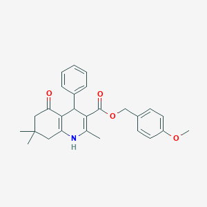 B5194960 4-methoxybenzyl 2,7,7-trimethyl-5-oxo-4-phenyl-1,4,5,6,7,8-hexahydro-3-quinolinecarboxylate CAS No. 5713-52-0