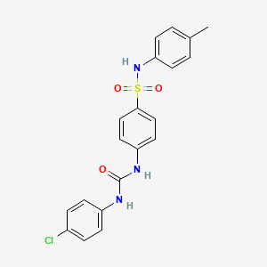 molecular formula C20H18ClN3O3S B5195000 4-({[(4-chlorophenyl)amino]carbonyl}amino)-N-(4-methylphenyl)benzenesulfonamide 