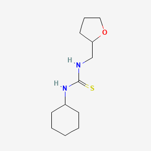 molecular formula C12H22N2OS B5195024 N-cyclohexyl-N'-(tetrahydro-2-furanylmethyl)thiourea 