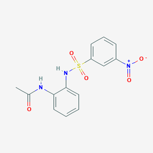 N-(2-{[(3-nitrophenyl)sulfonyl]amino}phenyl)acetamide