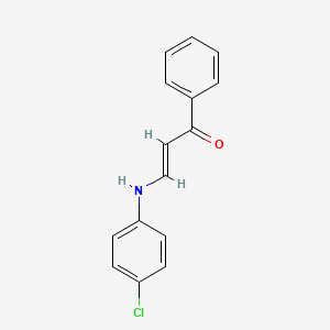 molecular formula C15H12ClNO B5195105 3-[(4-chlorophenyl)amino]-1-phenyl-2-propen-1-one 