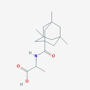 molecular formula C17H27NO3 B5195134 N-[(3,5,7-trimethyl-1-adamantyl)carbonyl]alanine 