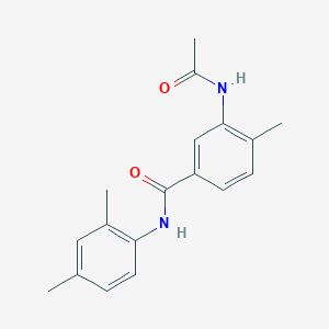 molecular formula C18H20N2O2 B5195158 3-(acetylamino)-N-(2,4-dimethylphenyl)-4-methylbenzamide 