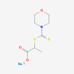 molecular formula C8H12NNaO3S2 B5195194 sodium 2-[(4-morpholinylcarbonothioyl)thio]propanoate 