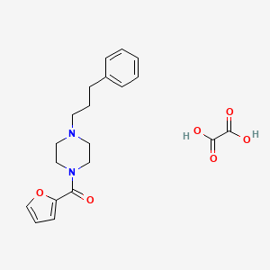 molecular formula C20H24N2O6 B5195214 1-(2-furoyl)-4-(3-phenylpropyl)piperazine oxalate 