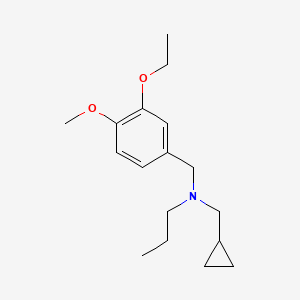 molecular formula C17H27NO2 B5195228 (cyclopropylmethyl)(3-ethoxy-4-methoxybenzyl)propylamine 