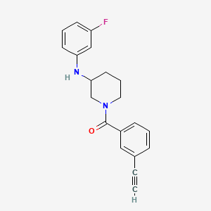 molecular formula C20H19FN2O B5195289 1-(3-ethynylbenzoyl)-N-(3-fluorophenyl)-3-piperidinamine 