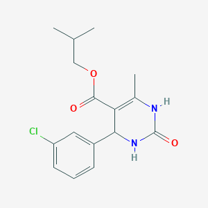 isobutyl 4-(3-chlorophenyl)-6-methyl-2-oxo-1,2,3,4-tetrahydro-5-pyrimidinecarboxylate