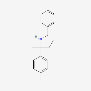 molecular formula C19H23N B5195298 N-benzyl-2-(4-methylphenyl)-4-penten-2-amine 