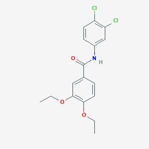 molecular formula C17H17Cl2NO3 B5195355 N-(3,4-dichlorophenyl)-3,4-diethoxybenzamide 