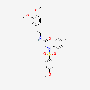 N~1~-[2-(3,4-dimethoxyphenyl)ethyl]-N~2~-[(4-ethoxyphenyl)sulfonyl]-N~2~-(4-methylphenyl)glycinamide