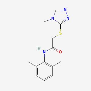molecular formula C13H16N4OS B5195422 N-(2,6-dimethylphenyl)-2-[(4-methyl-4H-1,2,4-triazol-3-yl)thio]acetamide 
