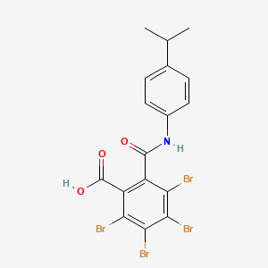 2,3,4,5-tetrabromo-6-{[(4-isopropylphenyl)amino]carbonyl}benzoic acid
