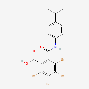 molecular formula C17H13Br4NO3 B5195434 2,3,4,5-tetrabromo-6-{[(4-isopropylphenyl)amino]carbonyl}benzoic acid 