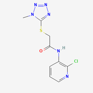 molecular formula C9H9ClN6OS B5195437 N-(2-chloro-3-pyridinyl)-2-[(1-methyl-1H-tetrazol-5-yl)thio]acetamide 