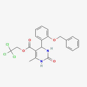 2,2,2-trichloroethyl 4-[2-(benzyloxy)phenyl]-6-methyl-2-oxo-1,2,3,4-tetrahydro-5-pyrimidinecarboxylate