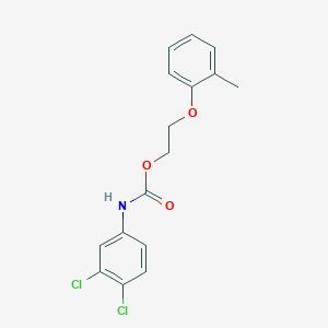 molecular formula C16H15Cl2NO3 B5195471 2-(2-methylphenoxy)ethyl (3,4-dichlorophenyl)carbamate 