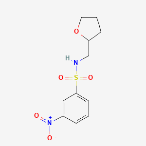 3-nitro-N-(tetrahydro-2-furanylmethyl)benzenesulfonamide