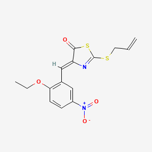 2-(allylthio)-4-(2-ethoxy-5-nitrobenzylidene)-1,3-thiazol-5(4H)-one