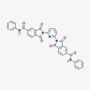 molecular formula C35H21N5O6 B5195522 2,2'-(2,6-pyridinediyl)bis(1,3-dioxo-N-phenyl-5-isoindolinecarboxamide) 