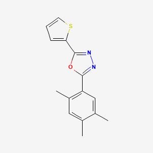 2-(2-thienyl)-5-(2,4,5-trimethylphenyl)-1,3,4-oxadiazole