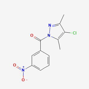 4-chloro-3,5-dimethyl-1-(3-nitrobenzoyl)-1H-pyrazole