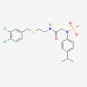 N~1~-{2-[(3,4-dichlorobenzyl)thio]ethyl}-N~2~-(4-isopropylphenyl)-N~2~-(methylsulfonyl)glycinamide