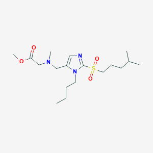 methyl N-({1-butyl-2-[(4-methylpentyl)sulfonyl]-1H-imidazol-5-yl}methyl)-N-methylglycinate