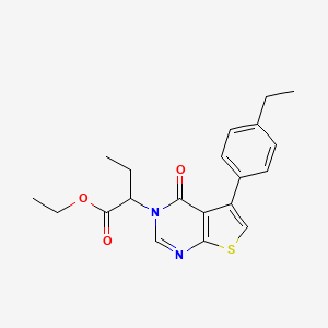 ethyl 2-[5-(4-ethylphenyl)-4-oxothieno[2,3-d]pyrimidin-3(4H)-yl]butanoate