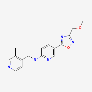 5-[3-(methoxymethyl)-1,2,4-oxadiazol-5-yl]-N-methyl-N-[(3-methyl-4-pyridinyl)methyl]-2-pyridinamine