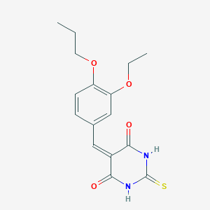 5-(3-ethoxy-4-propoxybenzylidene)-2-thioxodihydro-4,6(1H,5H)-pyrimidinedione