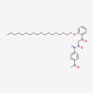 molecular formula C35H51NO4 B5195706 N-(4-acetylphenyl)-3-[2-(octadecyloxy)phenyl]-3-oxopropanamide 