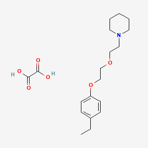 molecular formula C19H29NO6 B5195720 1-{2-[2-(4-ethylphenoxy)ethoxy]ethyl}piperidine oxalate 