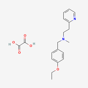 molecular formula C19H24N2O5 B5195732 N-(4-ethoxybenzyl)-N-methyl-2-(2-pyridinyl)ethanamine oxalate 