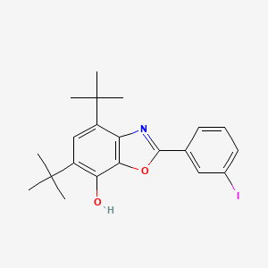 molecular formula C21H24INO2 B5195743 4,6-di-tert-butyl-2-(3-iodophenyl)-1,3-benzoxazol-7-ol 