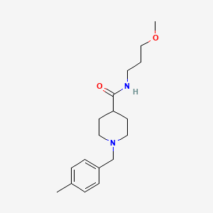 molecular formula C18H28N2O2 B5195793 N-(3-methoxypropyl)-1-(4-methylbenzyl)-4-piperidinecarboxamide 