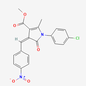 methyl 1-(4-chlorophenyl)-2-methyl-4-(4-nitrobenzylidene)-5-oxo-4,5-dihydro-1H-pyrrole-3-carboxylate