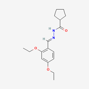 molecular formula C17H24N2O3 B5195822 N'-(2,4-diethoxybenzylidene)cyclopentanecarbohydrazide 