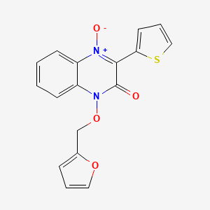 1-(2-furylmethoxy)-3-(2-thienyl)-2(1H)-quinoxalinone 4-oxide