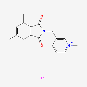 3-[(4,6-dimethyl-1,3-dioxo-1,3,3a,4,7,7a-hexahydro-2H-isoindol-2-yl)methyl]-1-methylpyridinium iodide