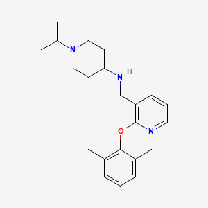 molecular formula C22H31N3O B5195874 N-{[2-(2,6-dimethylphenoxy)-3-pyridinyl]methyl}-1-isopropyl-4-piperidinamine 