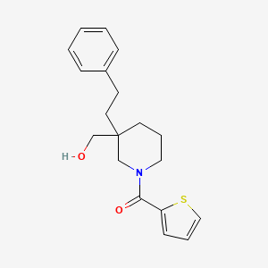 [3-(2-phenylethyl)-1-(2-thienylcarbonyl)-3-piperidinyl]methanol