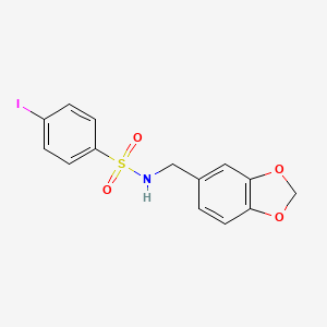 N-(1,3-benzodioxol-5-ylmethyl)-4-iodobenzenesulfonamide