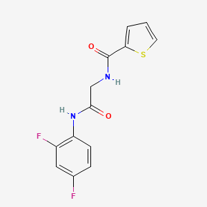 molecular formula C13H10F2N2O2S B5196124 N-{2-[(2,4-difluorophenyl)amino]-2-oxoethyl}-2-thiophenecarboxamide 