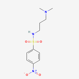 molecular formula C11H17N3O4S B5196137 N-[3-(dimethylamino)propyl]-4-nitrobenzenesulfonamide 