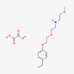 molecular formula C17H27NO7 B5196140 {2-[2-(4-ethylphenoxy)ethoxy]ethyl}(2-methoxyethyl)amine oxalate 